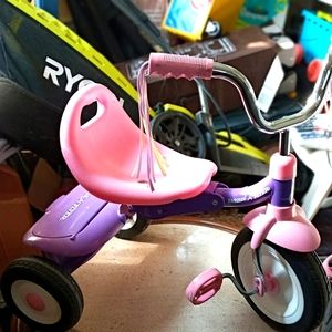 Girls pink Radio Flyer tricycle